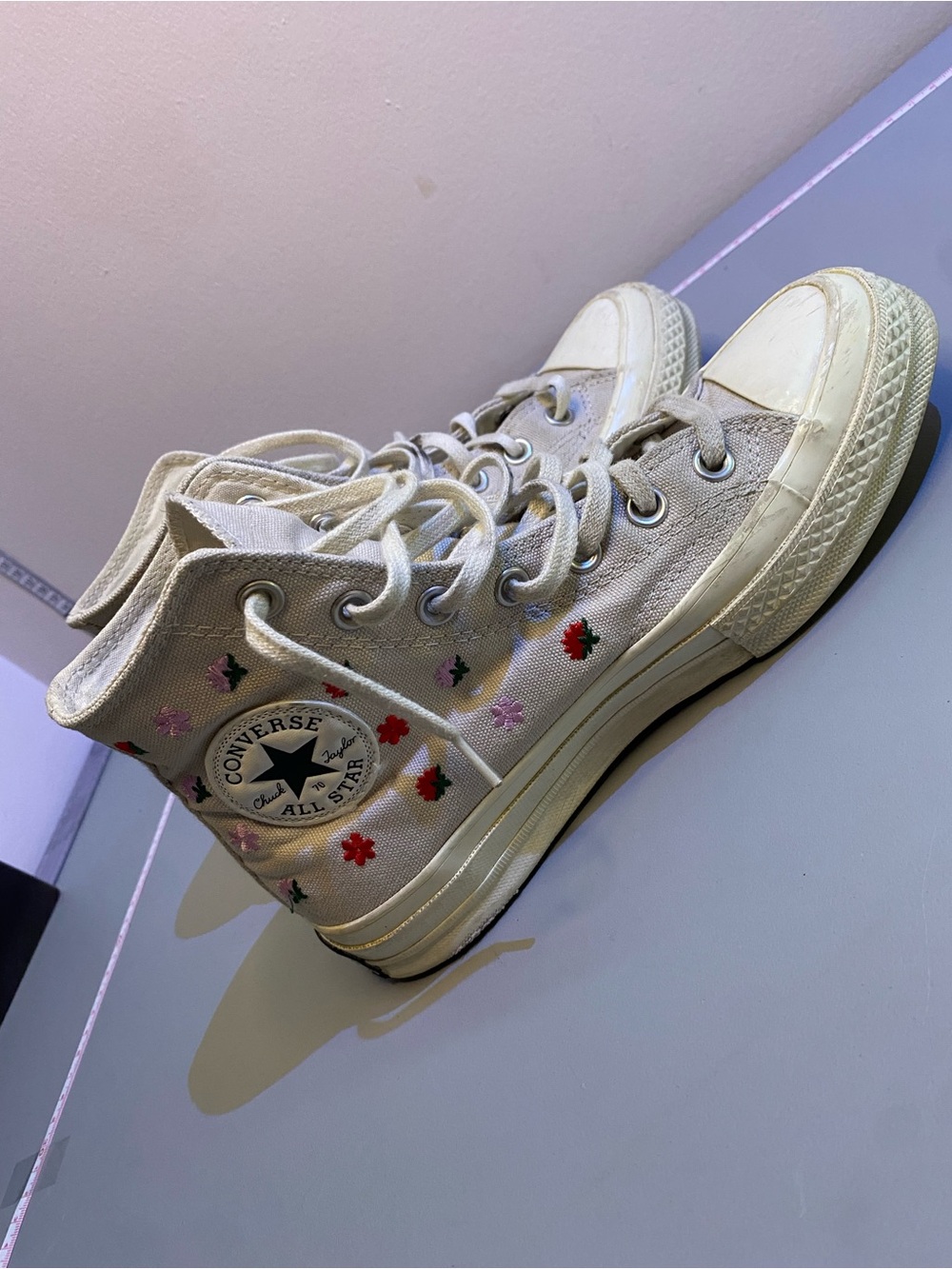 Converse Chuck 70 Summer Energy   W 7.5US Shoes Embroidered Floral Desert Sand